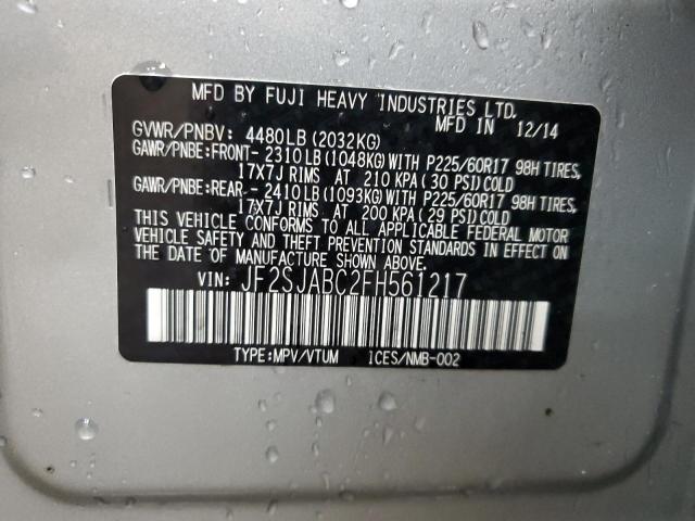 Photo 12 VIN: JF2SJABC2FH561217 - SUBARU FORESTER 2 