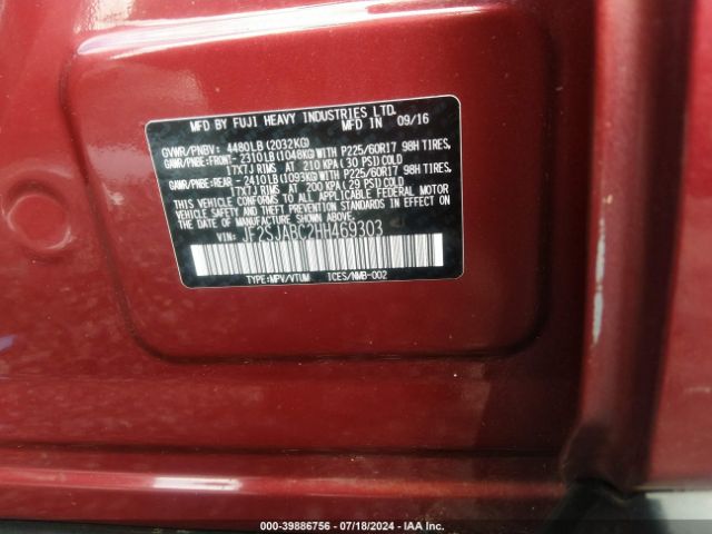 Photo 8 VIN: JF2SJABC2HH469303 - SUBARU FORESTER 