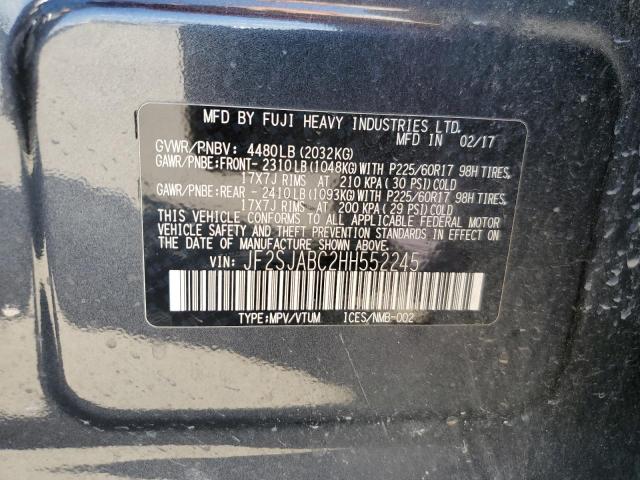 Photo 12 VIN: JF2SJABC2HH552245 - SUBARU FORESTER 2 