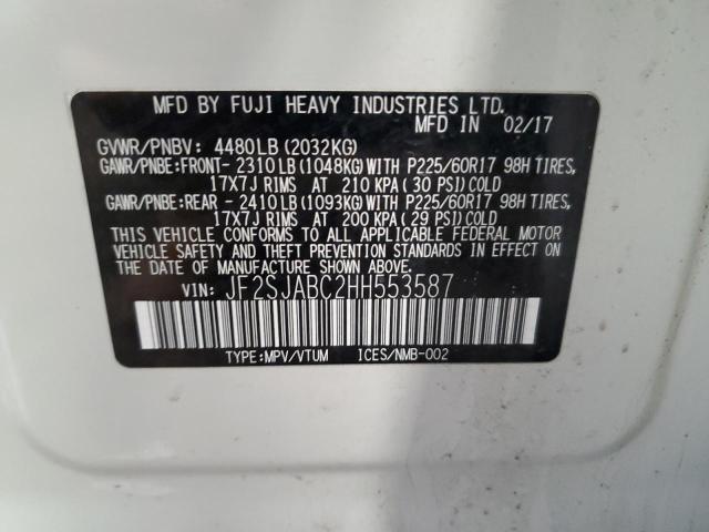 Photo 11 VIN: JF2SJABC2HH553587 - SUBARU FORESTER 2 