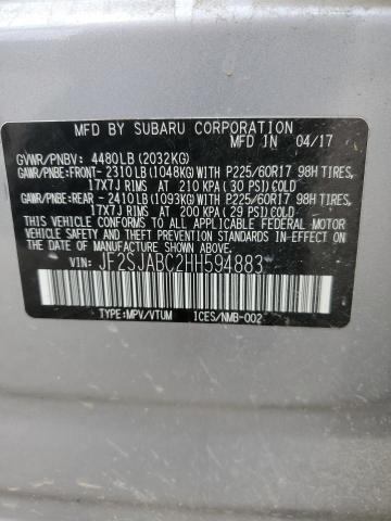 Photo 13 VIN: JF2SJABC2HH594883 - SUBARU FORESTER 2 