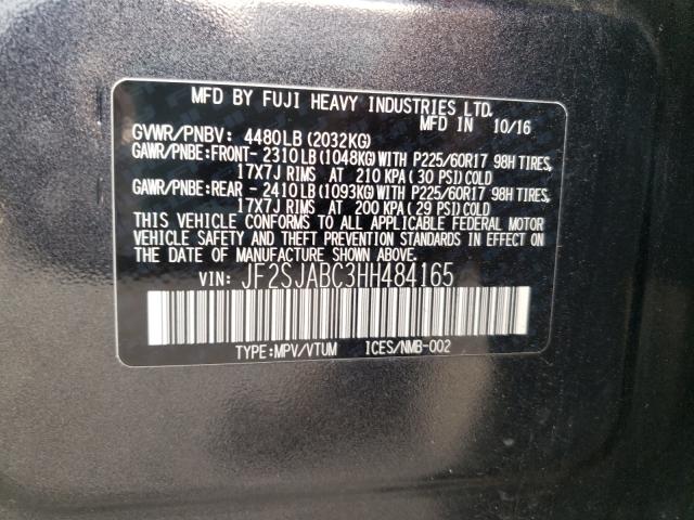 Photo 9 VIN: JF2SJABC3HH484165 - SUBARU FORESTER 2 