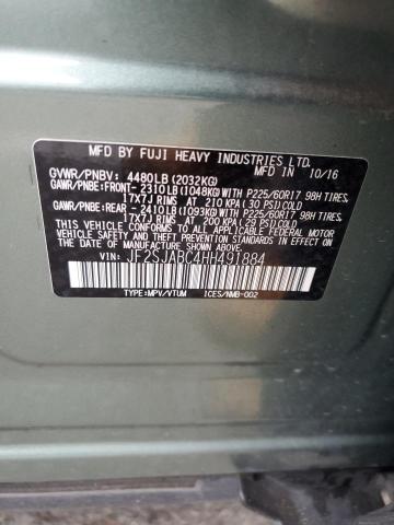 Photo 12 VIN: JF2SJABC4HH491884 - SUBARU FORESTER 2 