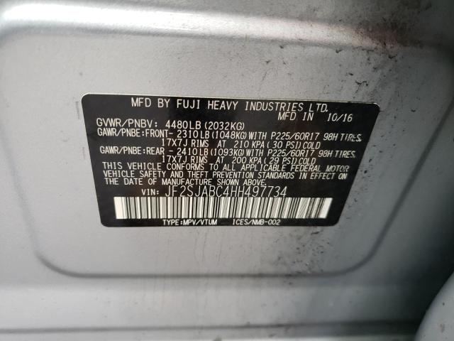 Photo 9 VIN: JF2SJABC4HH497734 - SUBARU FORESTER 2 