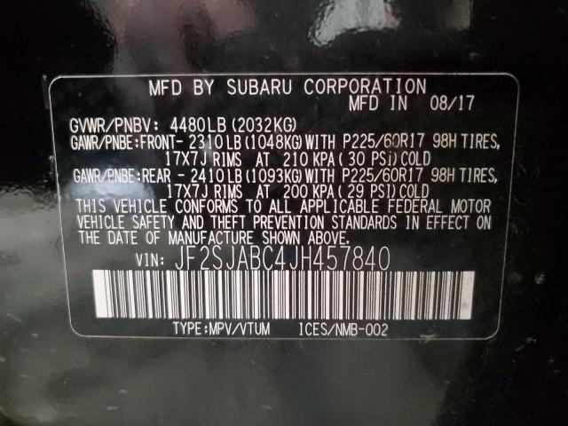 Photo 12 VIN: JF2SJABC4JH457840 - SUBARU FORESTER 2 