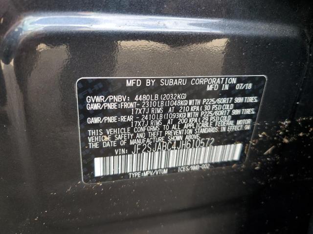 Photo 9 VIN: JF2SJABC4JH610572 - SUBARU FORESTER 2 