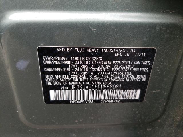 Photo 9 VIN: JF2SJABC5FH556061 - SUBARU FORESTER 2 