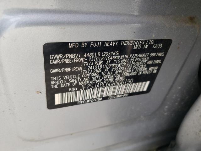 Photo 12 VIN: JF2SJABC6GH506190 - SUBARU FORESTER 2 