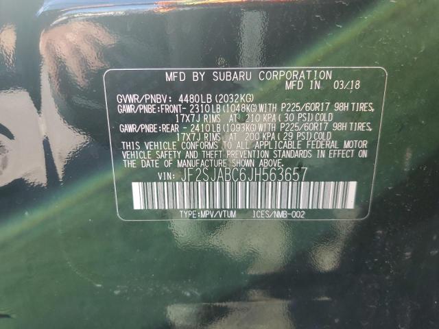 Photo 13 VIN: JF2SJABC6JH563657 - SUBARU FORESTER 