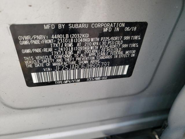 Photo 12 VIN: JF2SJABC6JH605793 - SUBARU FORESTER 2 