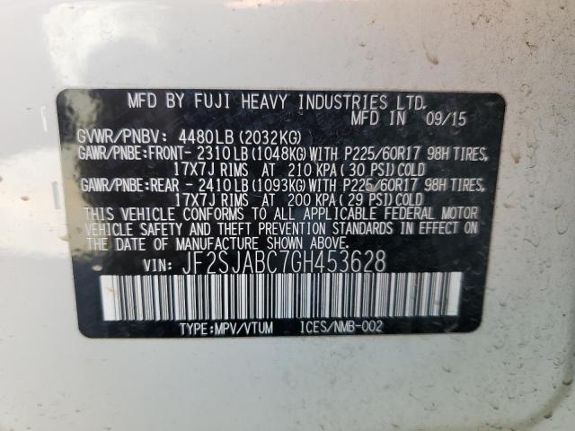 Photo 12 VIN: JF2SJABC7GH453628 - SUBARU FORESTER 