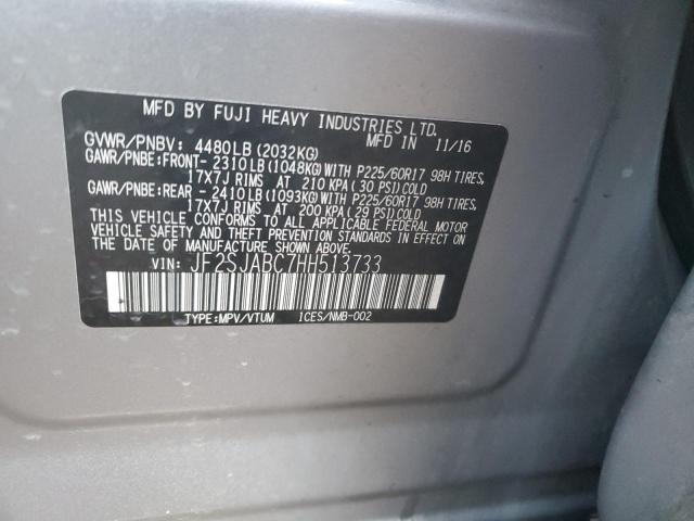 Photo 11 VIN: JF2SJABC7HH513733 - SUBARU FORESTER 