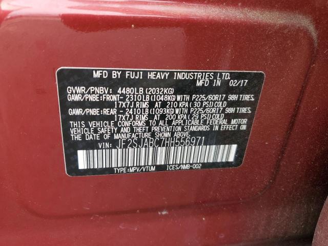 Photo 12 VIN: JF2SJABC7HH556971 - SUBARU FORESTER 2 