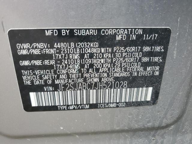 Photo 12 VIN: JF2SJABC7JH521028 - SUBARU FORESTER 2 