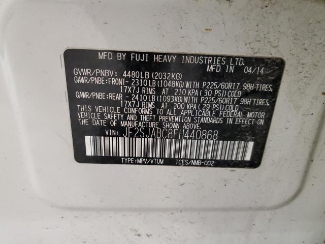 Photo 12 VIN: JF2SJABC8FH440868 - SUBARU FORESTER 