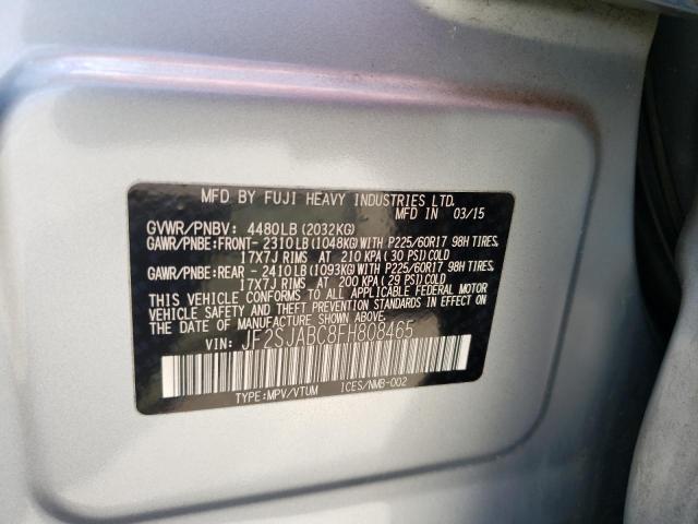 Photo 12 VIN: JF2SJABC8FH808465 - SUBARU FORESTER 