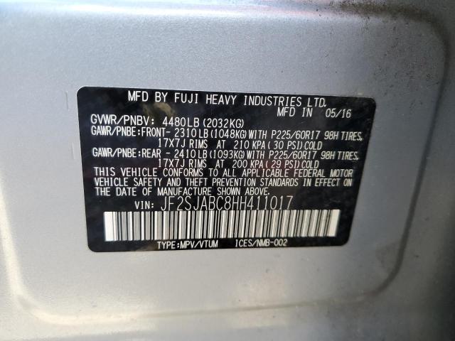 Photo 12 VIN: JF2SJABC8HH411017 - SUBARU FORESTER 