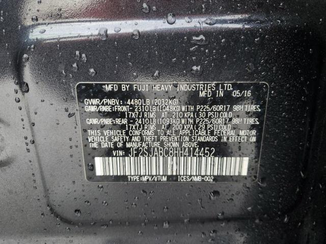 Photo 12 VIN: JF2SJABC8HH414452 - SUBARU FORESTER 