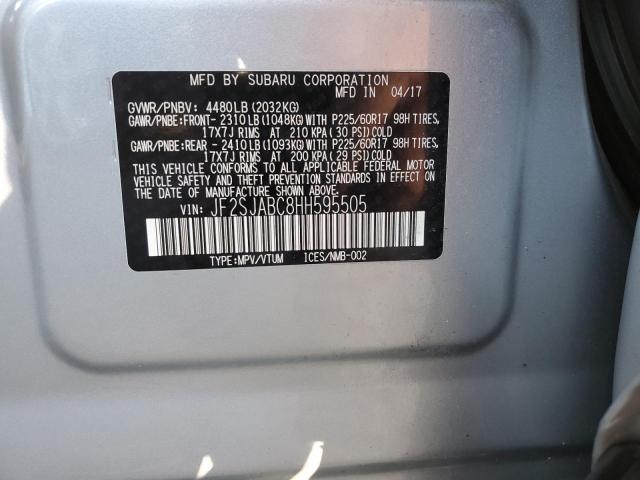 Photo 13 VIN: JF2SJABC8HH595505 - SUBARU FORESTER 