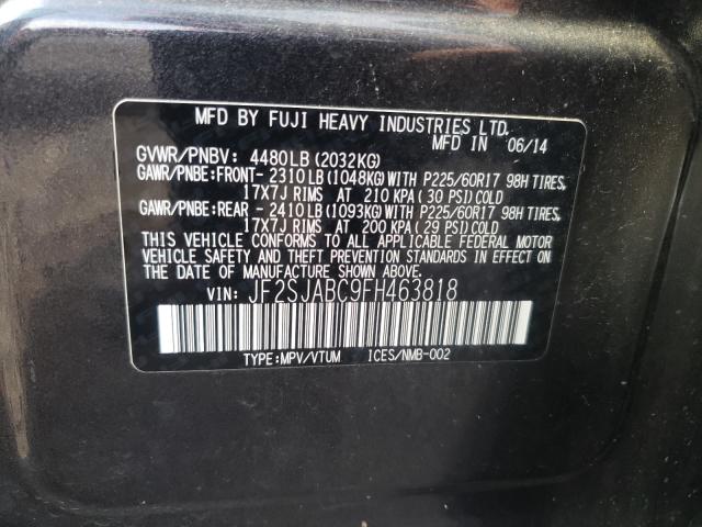 Photo 9 VIN: JF2SJABC9FH463818 - SUBARU FORESTER 2 