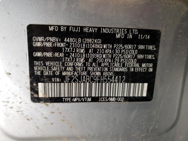 Photo 9 VIN: JF2SJABC9FH554412 - SUBARU FORESTER 2 