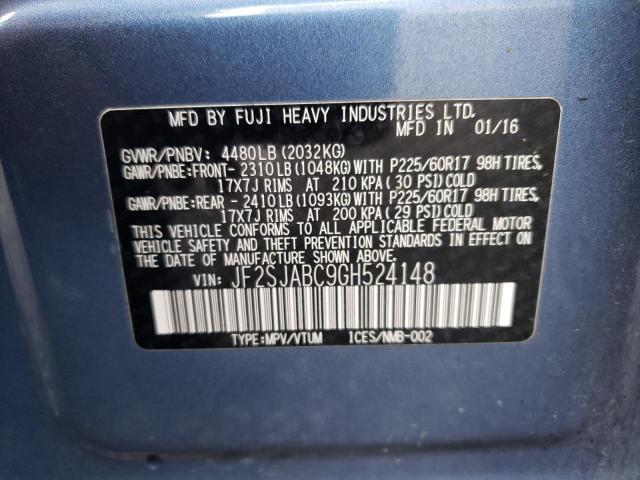 Photo 12 VIN: JF2SJABC9GH524148 - SUBARU FORESTER 2 