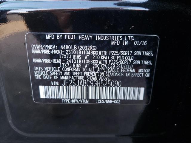 Photo 9 VIN: JF2SJABC9GH525090 - SUBARU FORESTER 2 