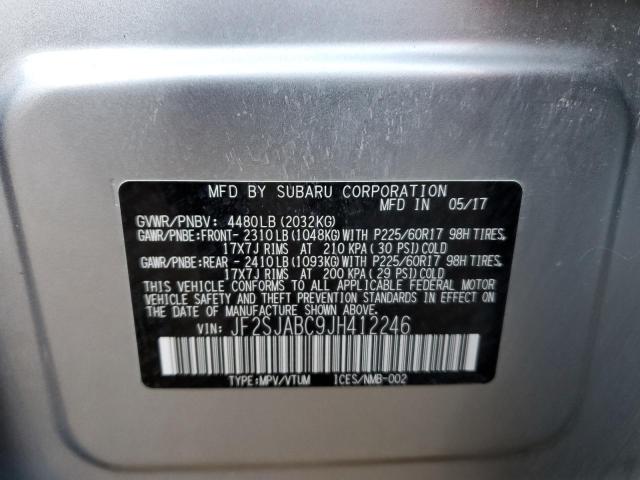 Photo 11 VIN: JF2SJABC9JH412246 - SUBARU FORESTER 