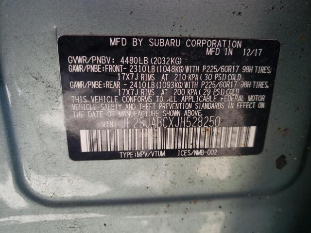 Photo 9 VIN: JF2SJABCXJH528250 - SUBARU FORESTER 2 