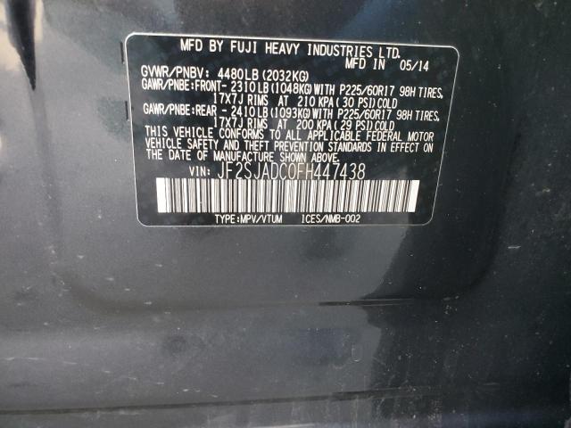 Photo 12 VIN: JF2SJADC0FH447438 - SUBARU FORESTER 2 