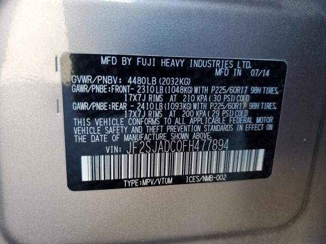 Photo 13 VIN: JF2SJADC0FH477894 - SUBARU FORESTER 2 