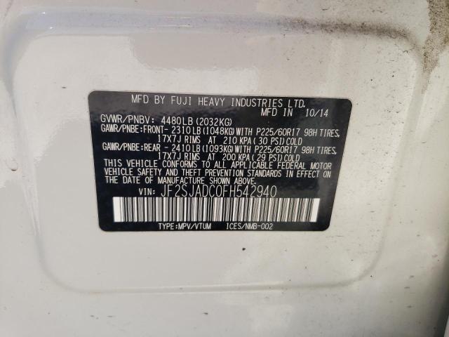 Photo 9 VIN: JF2SJADC0FH542940 - SUBARU FORESTER 2 