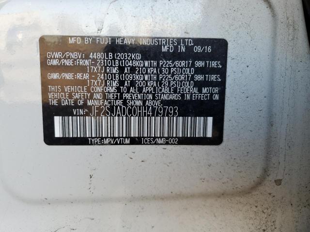 Photo 11 VIN: JF2SJADC0HH479793 - SUBARU FORESTER 