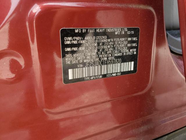 Photo 12 VIN: JF2SJADC1FH597820 - SUBARU FORESTER 2 