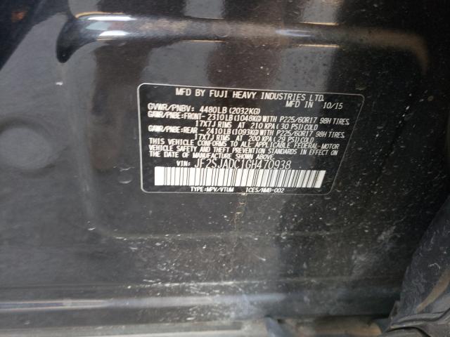 Photo 9 VIN: JF2SJADC1GH470938 - SUBARU FORESTER 2 