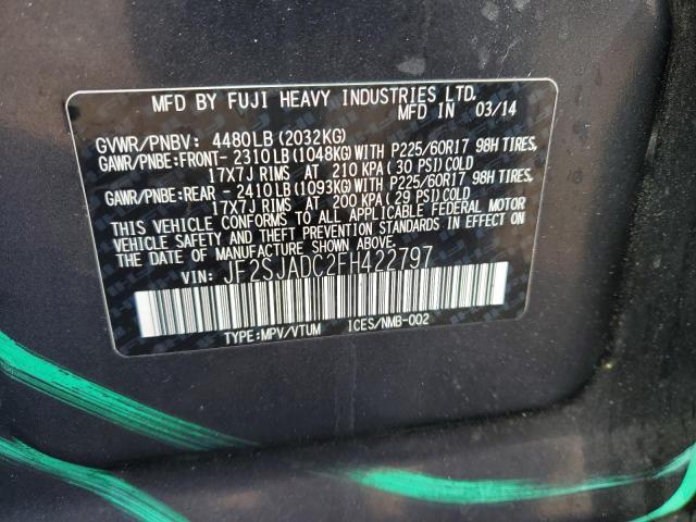 Photo 12 VIN: JF2SJADC2FH422797 - SUBARU FORESTER 