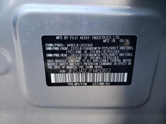 Photo 9 VIN: JF2SJADC2FH450812 - SUBARU FORESTER 2 