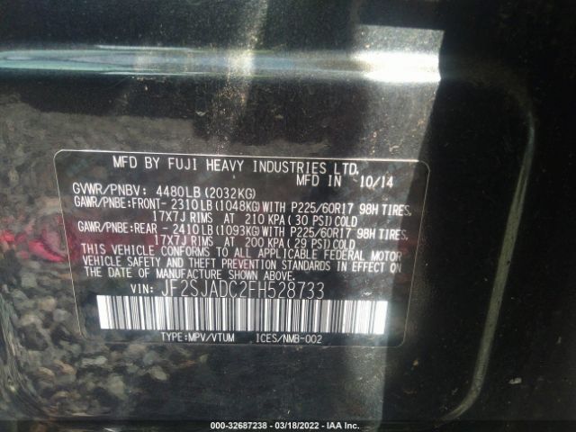 Photo 8 VIN: JF2SJADC2FH528733 - SUBARU FORESTER 