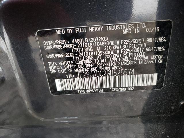 Photo 12 VIN: JF2SJADC2GH525574 - SUBARU FORESTER 2 