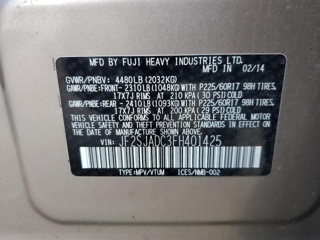 Photo 11 VIN: JF2SJADC3FH401425 - SUBARU FORESTER 