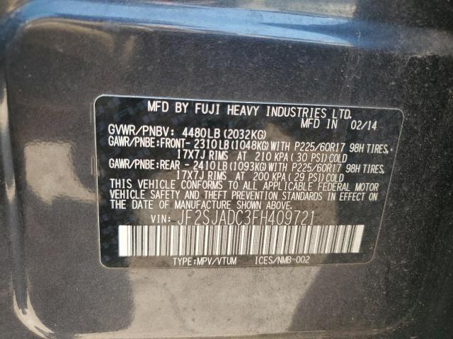 Photo 11 VIN: JF2SJADC3FH409721 - SUBARU FORESTER 2 