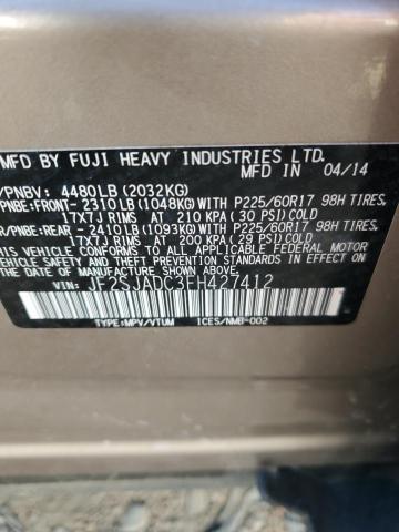 Photo 13 VIN: JF2SJADC3FH427412 - SUBARU FORESTER 