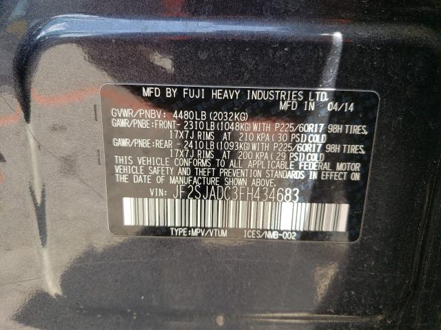 Photo 9 VIN: JF2SJADC3FH434683 - SUBARU FORESTER 2 