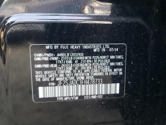 Photo 12 VIN: JF2SJADC3FH478733 - SUBARU FORESTER 2 