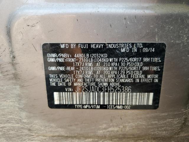 Photo 13 VIN: JF2SJADC3FH525386 - SUBARU FORESTER 