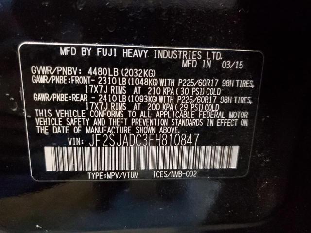 Photo 13 VIN: JF2SJADC3FH810847 - SUBARU FORESTER 2 