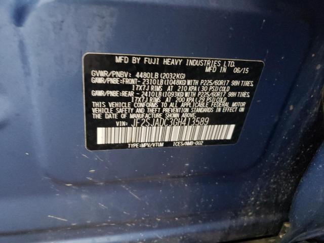 Photo 13 VIN: JF2SJADC3GH413589 - SUBARU FORESTER 2 