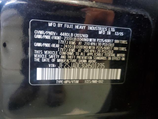 Photo 12 VIN: JF2SJADC3GH501235 - SUBARU FORESTER 2 