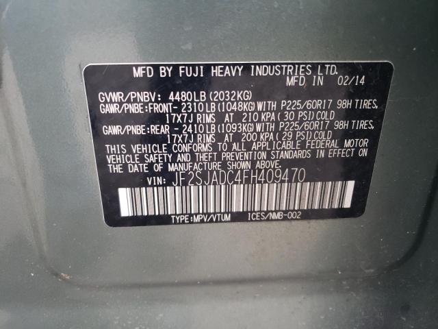 Photo 11 VIN: JF2SJADC4FH409470 - SUBARU FORESTER 2 