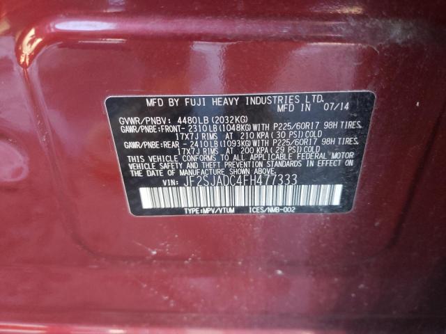 Photo 9 VIN: JF2SJADC4FH477333 - SUBARU FORESTER 2 